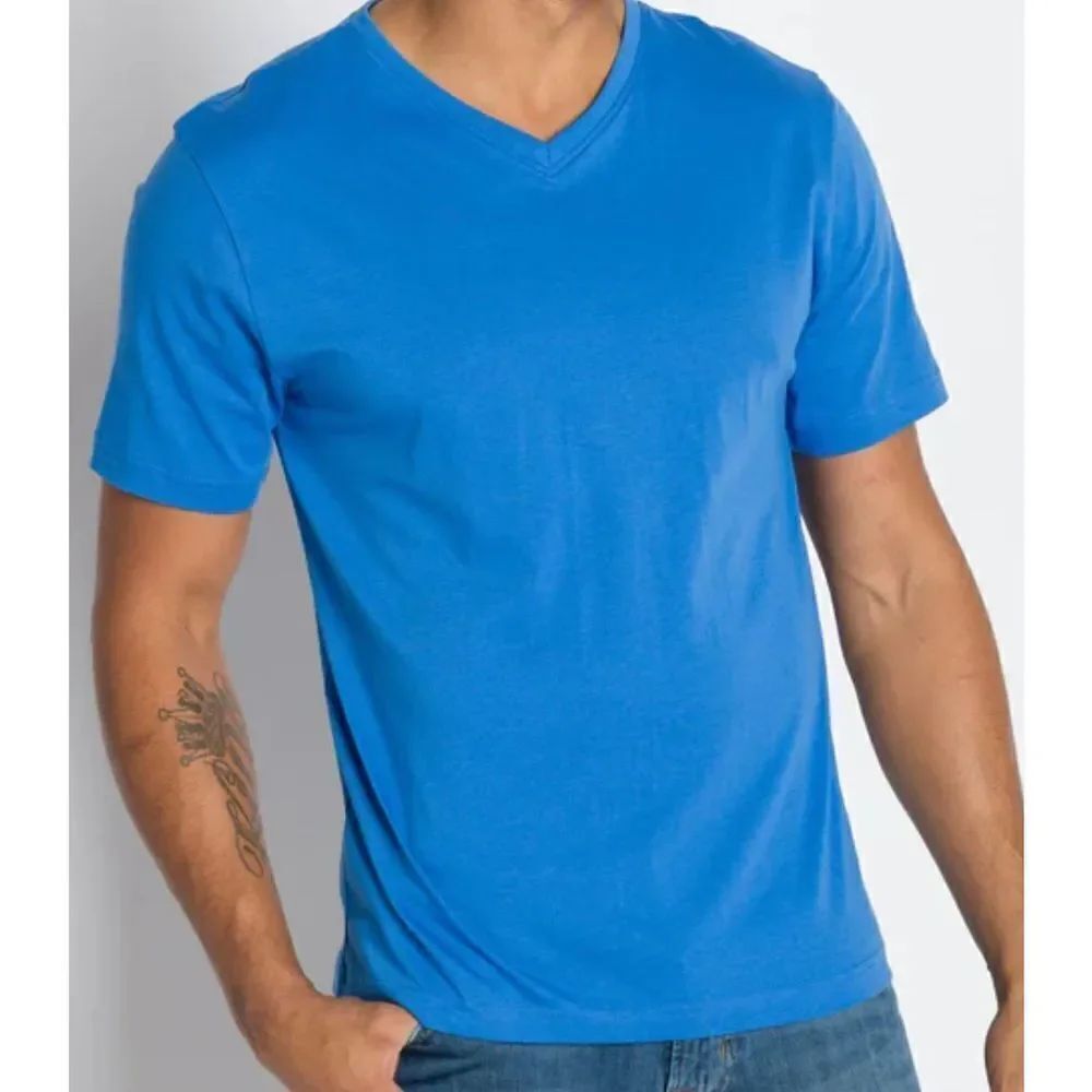 ✨ H&M LOGG Original V-Neck Tee — Blue — Size M ✨